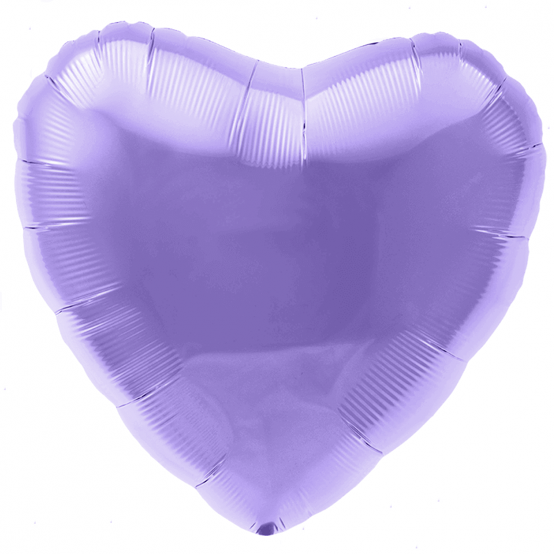 Фольгированное Сердце, Аметист (46 см)